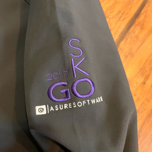 Fossa jacket mens 2XL gray full zip soft breathable stretch NWT performance Logo - Picture 6 of 13